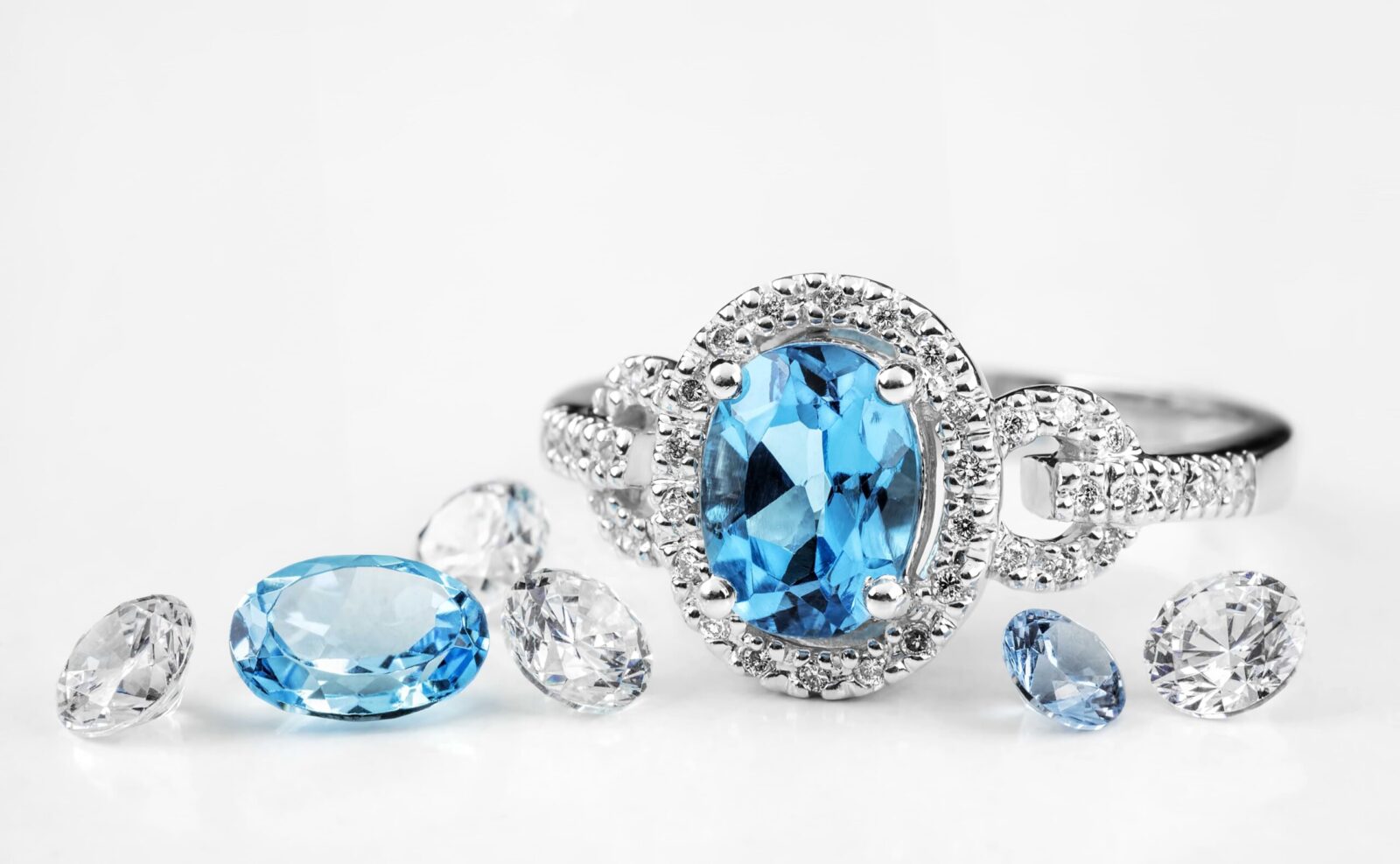Gemstone wedding rings