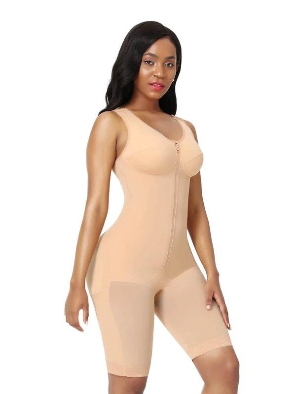 The nude plus size full body shaper