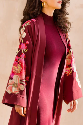Different types of Embroidery Abayas