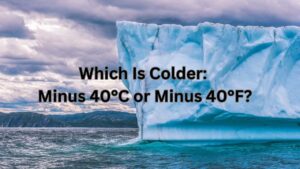 Which Is Colder: Minus 40°C or Minus 40°F?